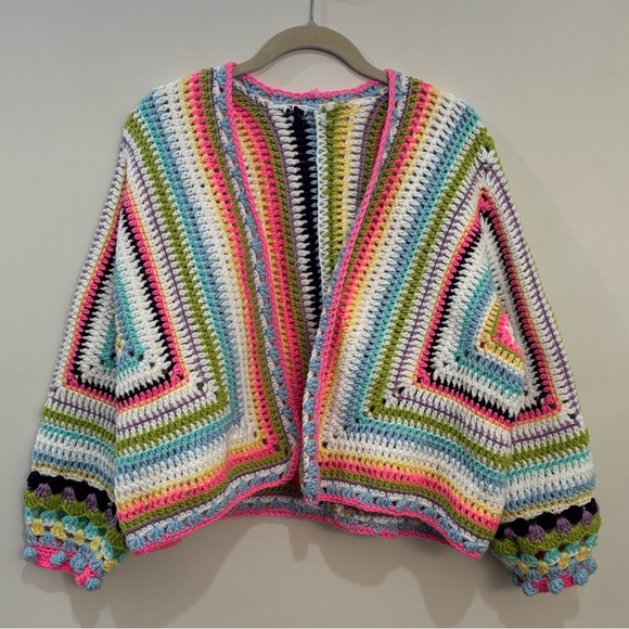 Sweaters - Handmade Granny Crochet Cardigan
